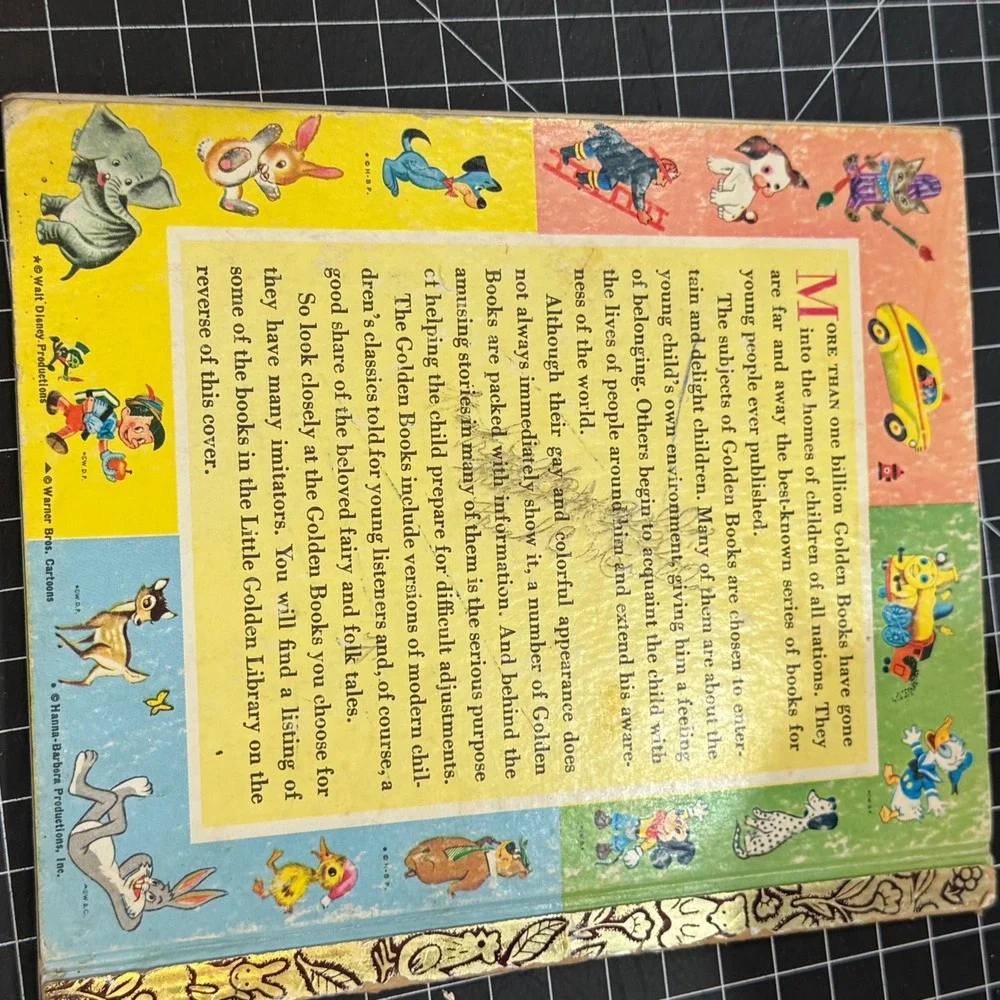 Walt Disney‎ Donald Duck's Toy Sailboat Little Golden Book 1954 8th Print D40